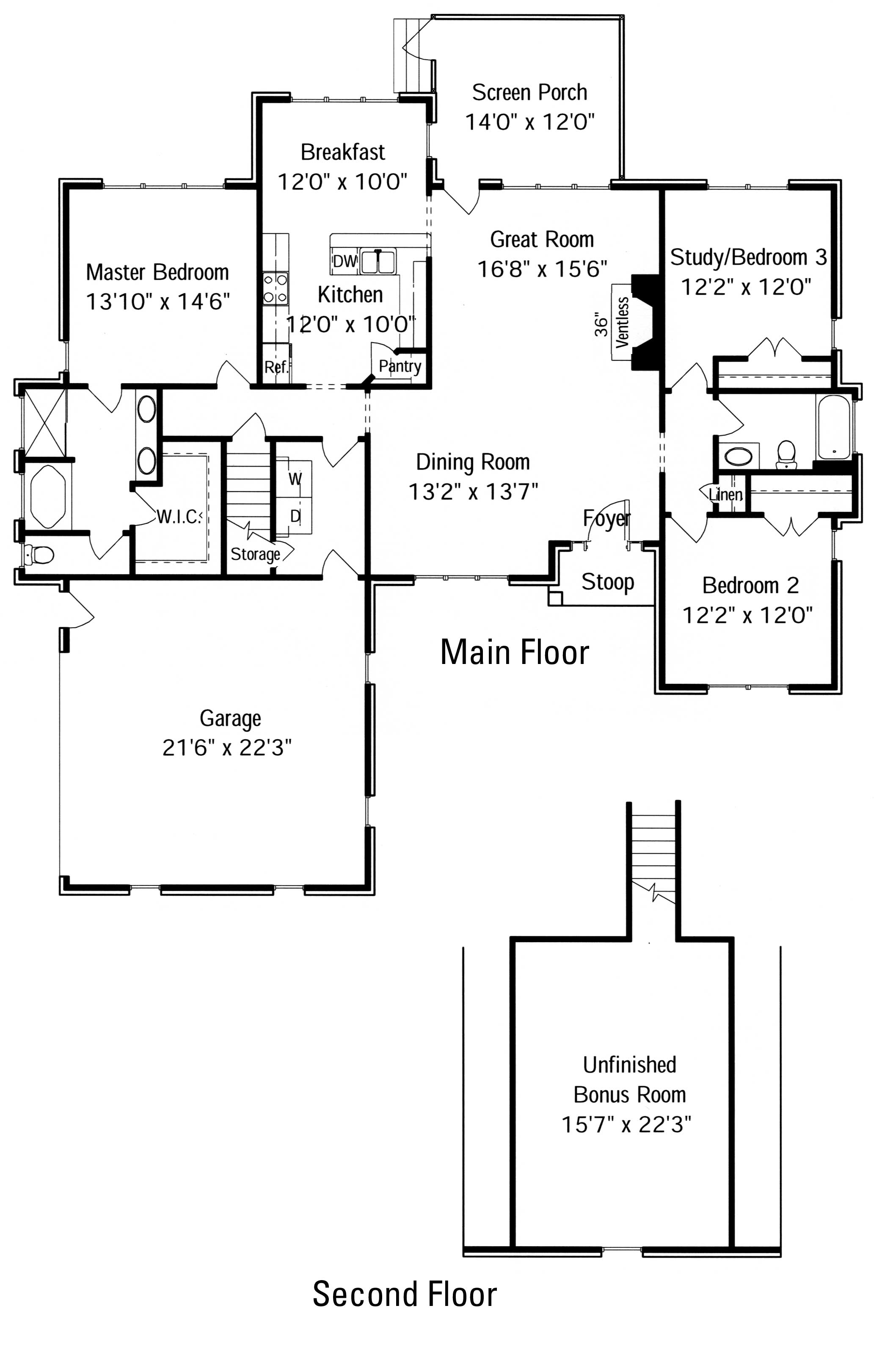 40-S Cedar Creek Floor Plan - Donnie Shaffer Homes