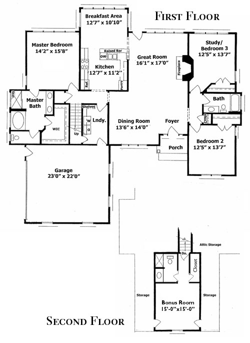 5 Beaver Creek Floor Plan - Donnie Shaffer Homes